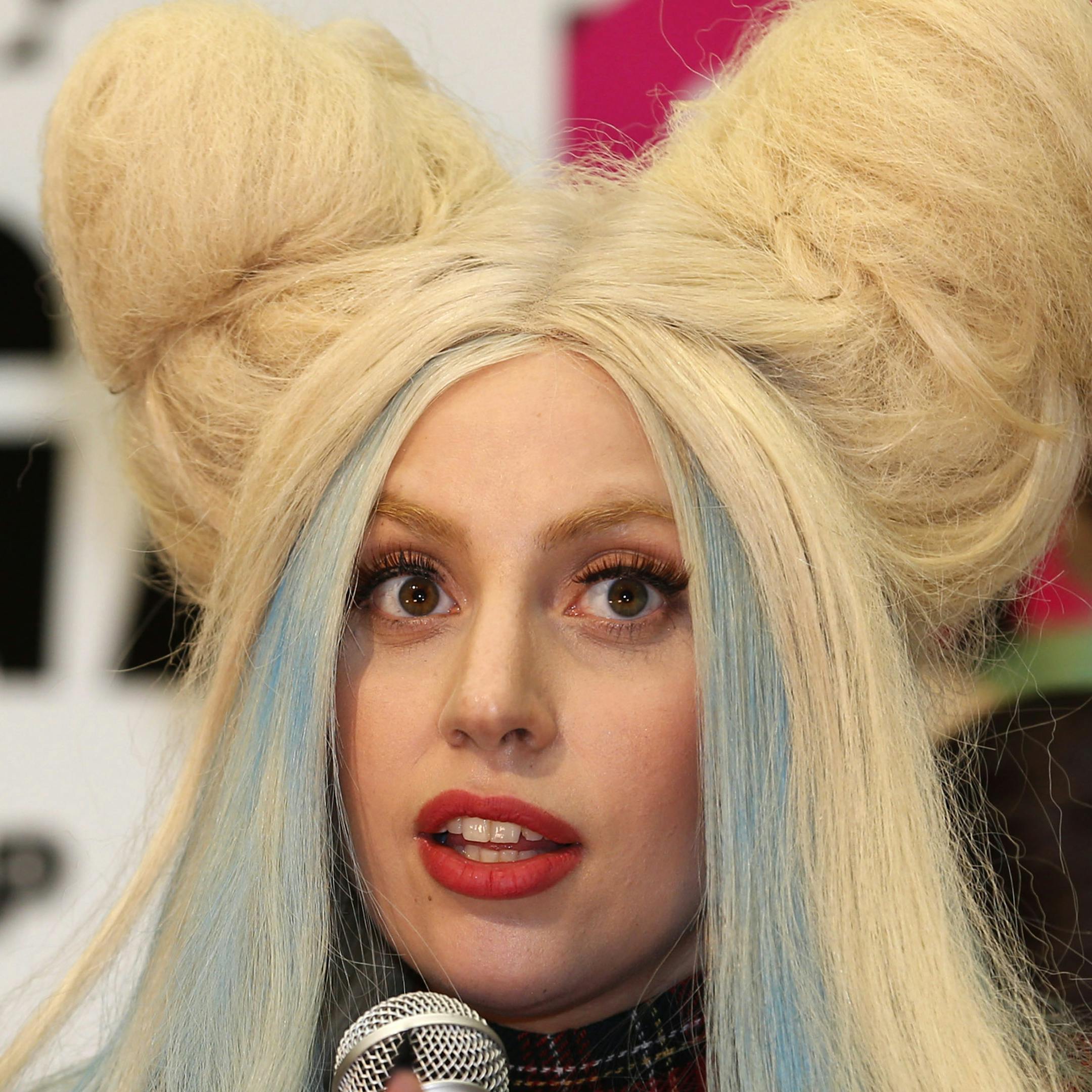Lady Gaga speaks during a press conference to promote her album "ARTPOP" in Tokyo, Sunday, Dec. 1, 2013. (AP Photo/Shizuo Kambayashi)