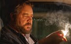 This image released by Solstice Studios and Ingenious Media shows Russell Crowe in a scene from "Unhinged." (Solstice Studios and Ingenious Media via 