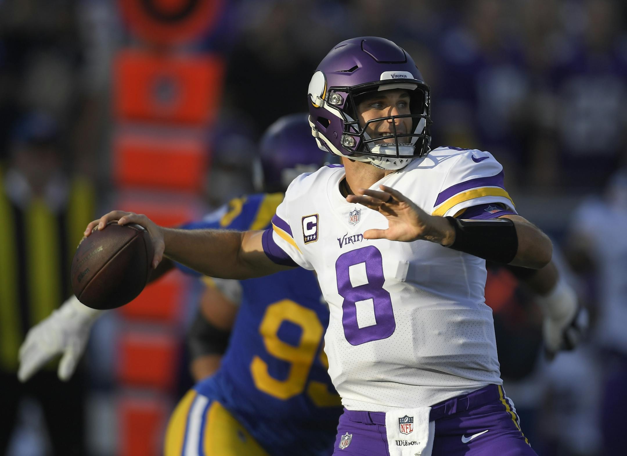 Vikings quarterback Kirk Cousins takes the field vs. Philadelphia for the seventh time in his career Sunday.