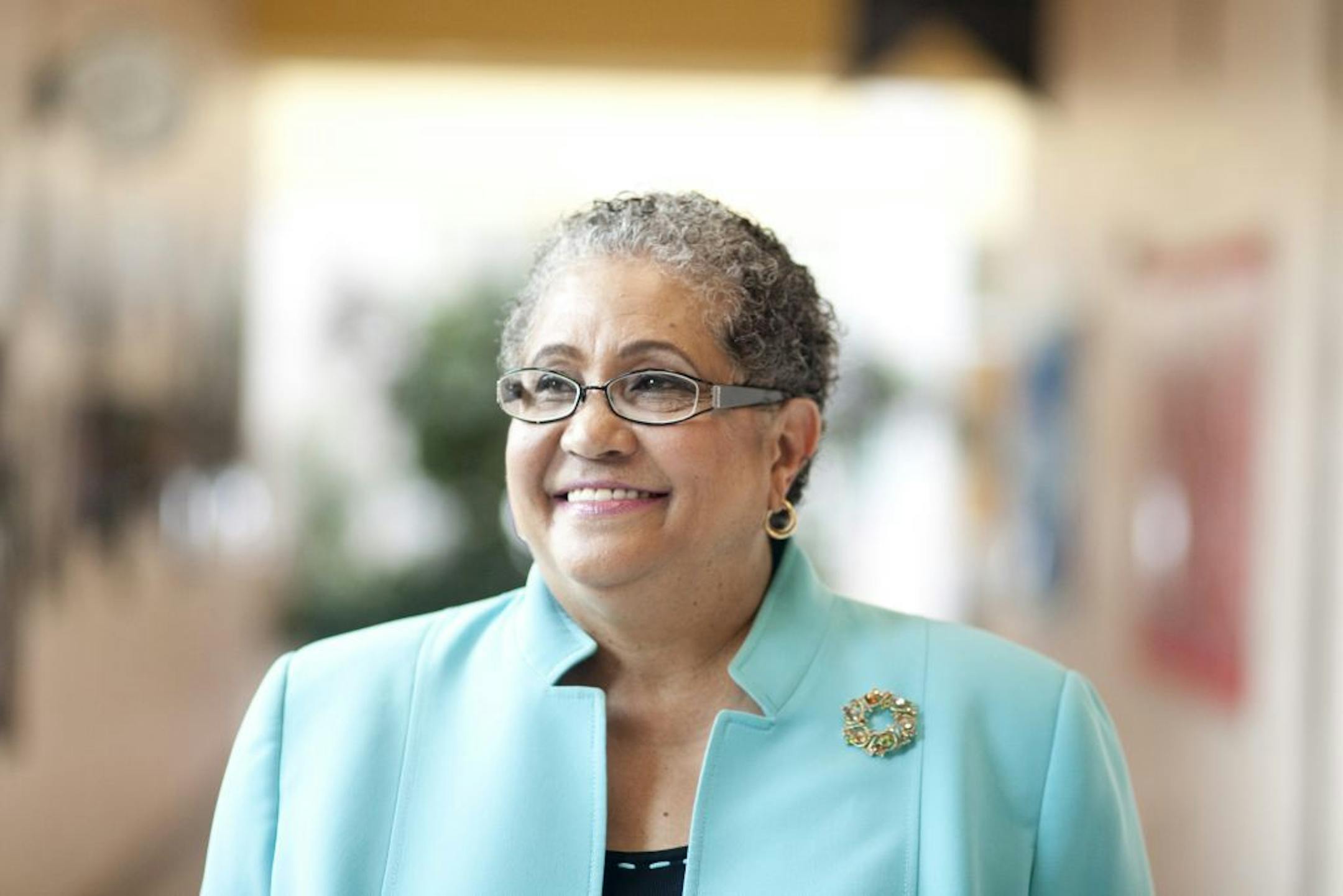 FILE -- Beverly Hall, the Atlanta schools superintendent, at Centennial Place Elementary School in Atlanta, on Aug. 4, 2010. A grand jury on Friday, March 29, 2013, indicted Hall, who retired in June 2011, and 34 others on charges connected to one of the largest test-score cheating scandals in the country.