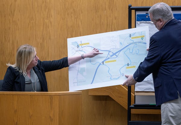 Deputy District Attorney Brian Smestad quetioned Andrea Baldazo, RN, about her part as she helped stabbing victim Isaac Schulman, during questioning a