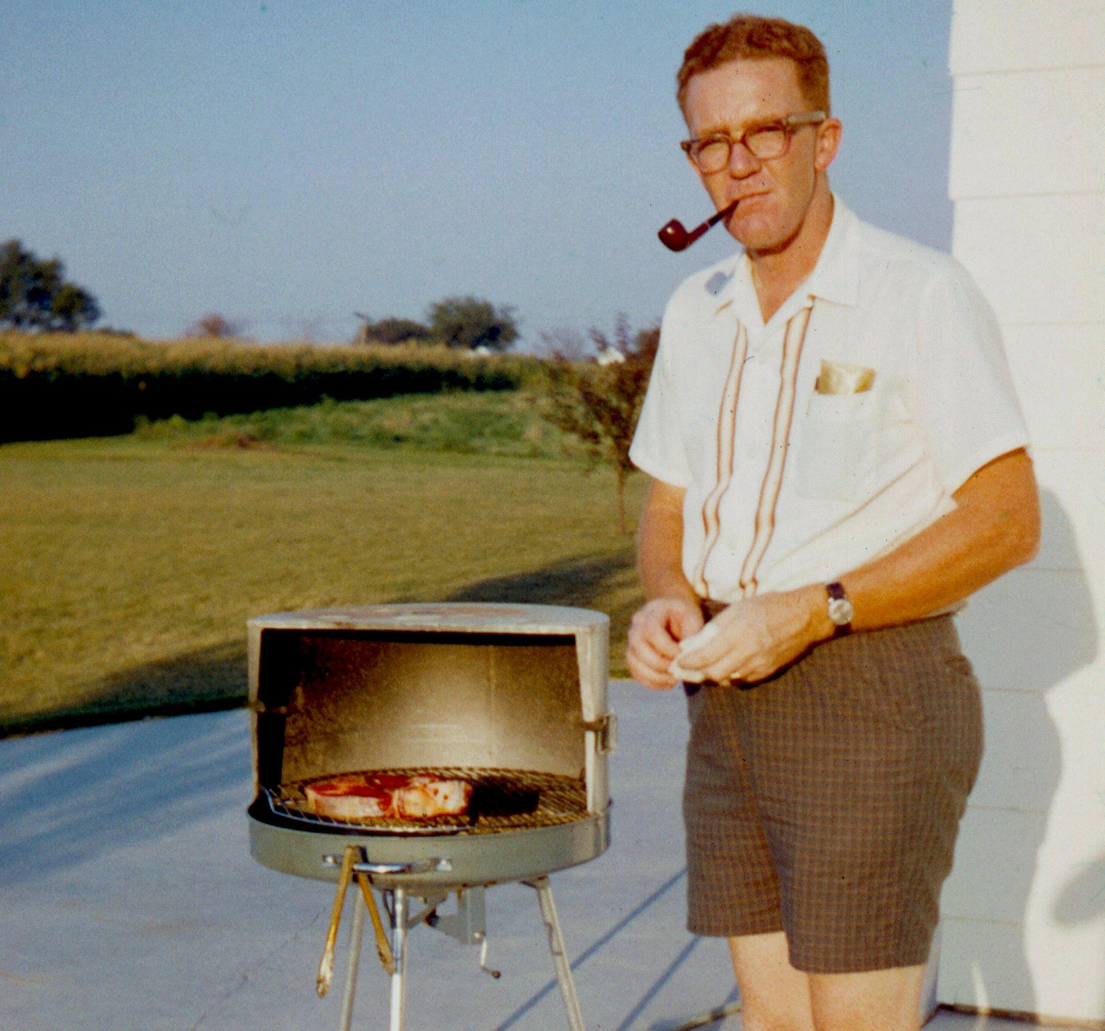 Stan Oleson said his father, Dale "Big Red" Oleson, was a grill master. Provided