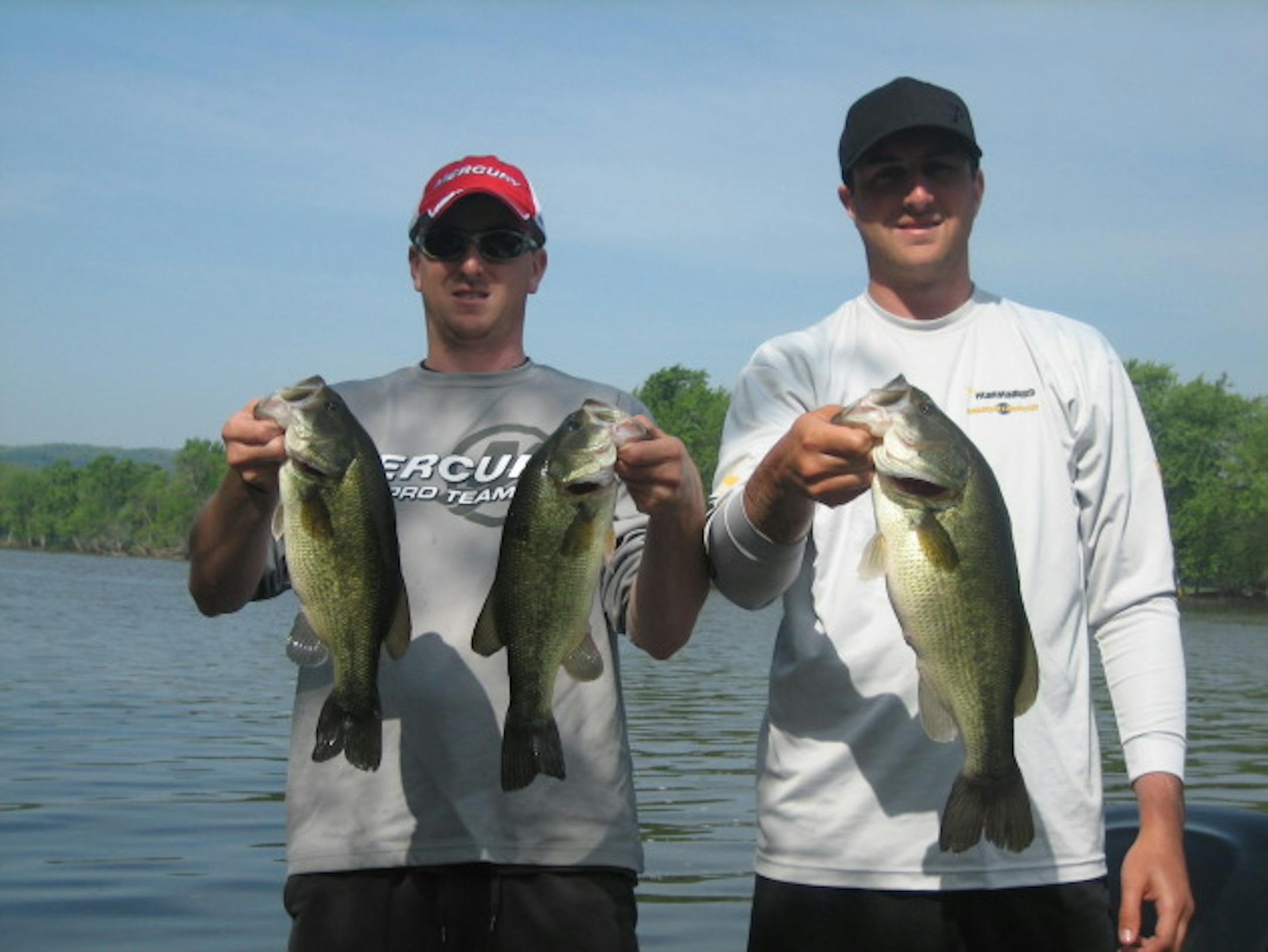 My brother and I with some nice fish from Memorial Day!