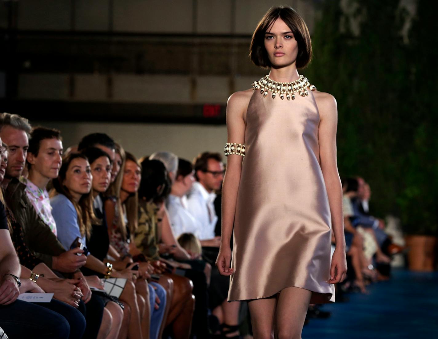 FILE -- The Tory Burch Spring 2014 collection was modeled during Fashion Week in New York, Tuesday, Sept. 10, 2013.