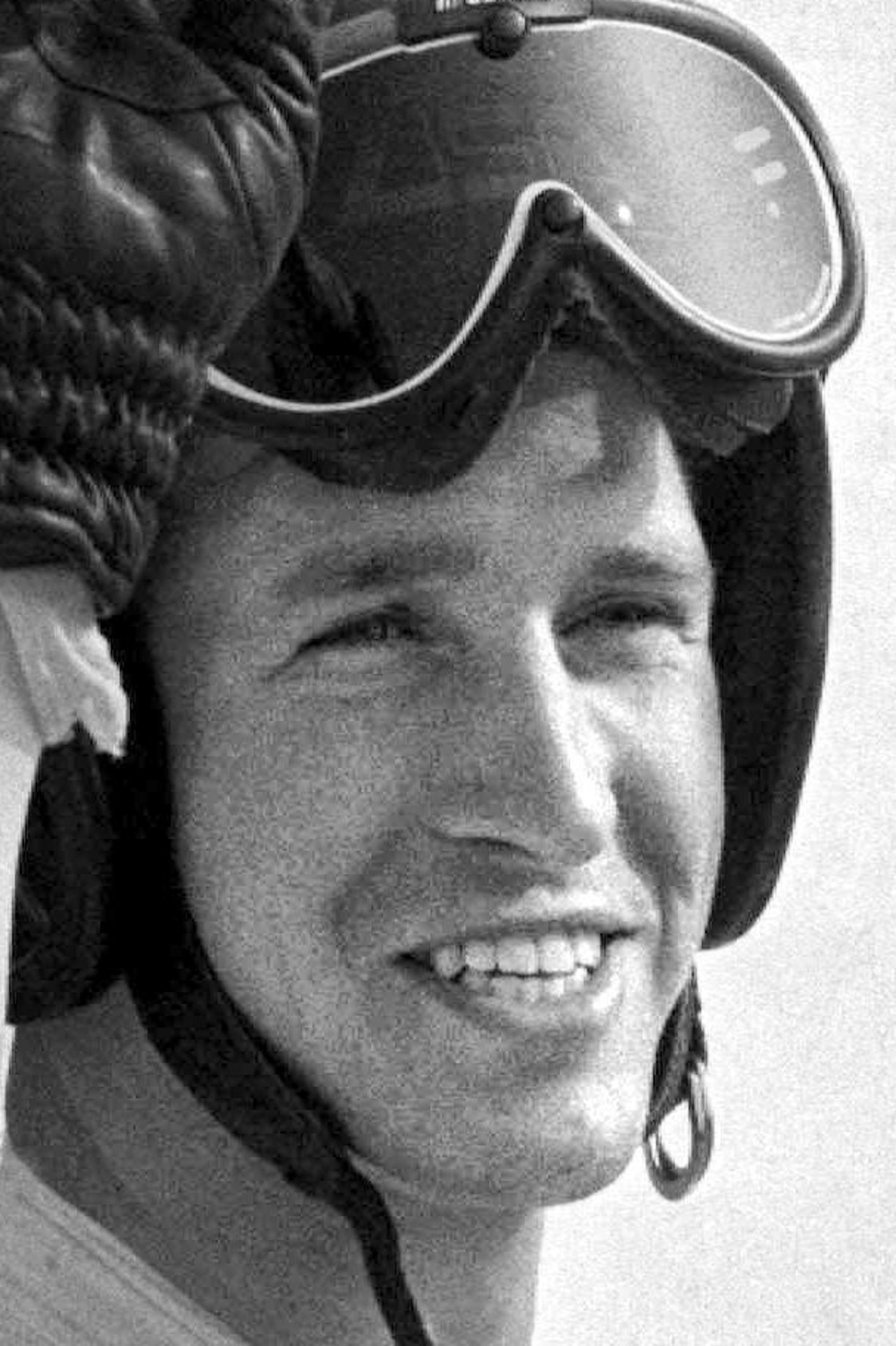 FILE - In this Feb. 16, 1984 file photo, American skier Bill Johnson smiles after he won the gold medal in men's downhill competition at the Winter Olympics games on Mt. Bjelansnica near Sarajevo, Bosnia-Herzogovina. The U.S. ski team says the former Olympic downhill champion has died after a long illness. He was 55. Megan Harrod, a spokeswoman for the U.S. Alpine team, says Johnson died Thursday, Jan. 21, 2016 at an assisted living facility in Gresham, Ore. (AP Photo/File)