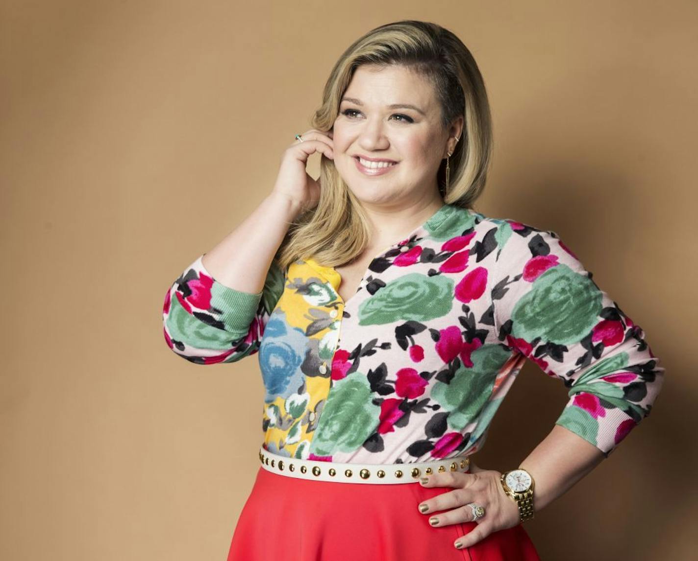 In this March 4, 2015 file photo, American singer and songwriter Kelly Clarkson poses for a portrait to promote her album "Piece by Piece" in New York.