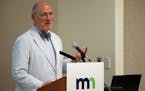Minnesota health commissioner Dr. Ed Ehlinger spoke during the press conference announcing the end of the measles outbreak. ] ANTHONY SOUFFLE &#xef; a