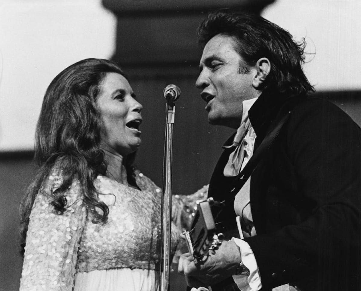 June Carter Cash and Johnny Cash.