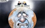 Sack cartoon: A moment in Earth's history