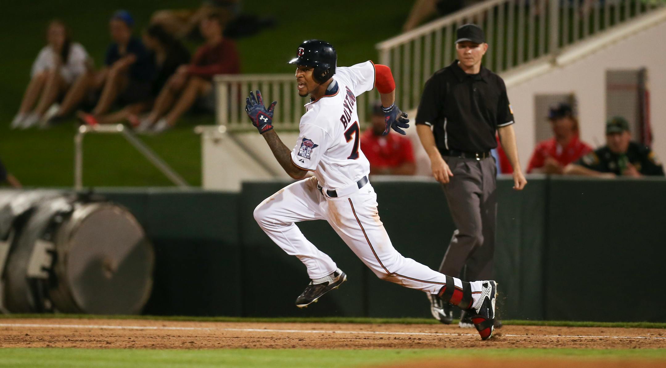 Byron Buxton's speed will turn heads.