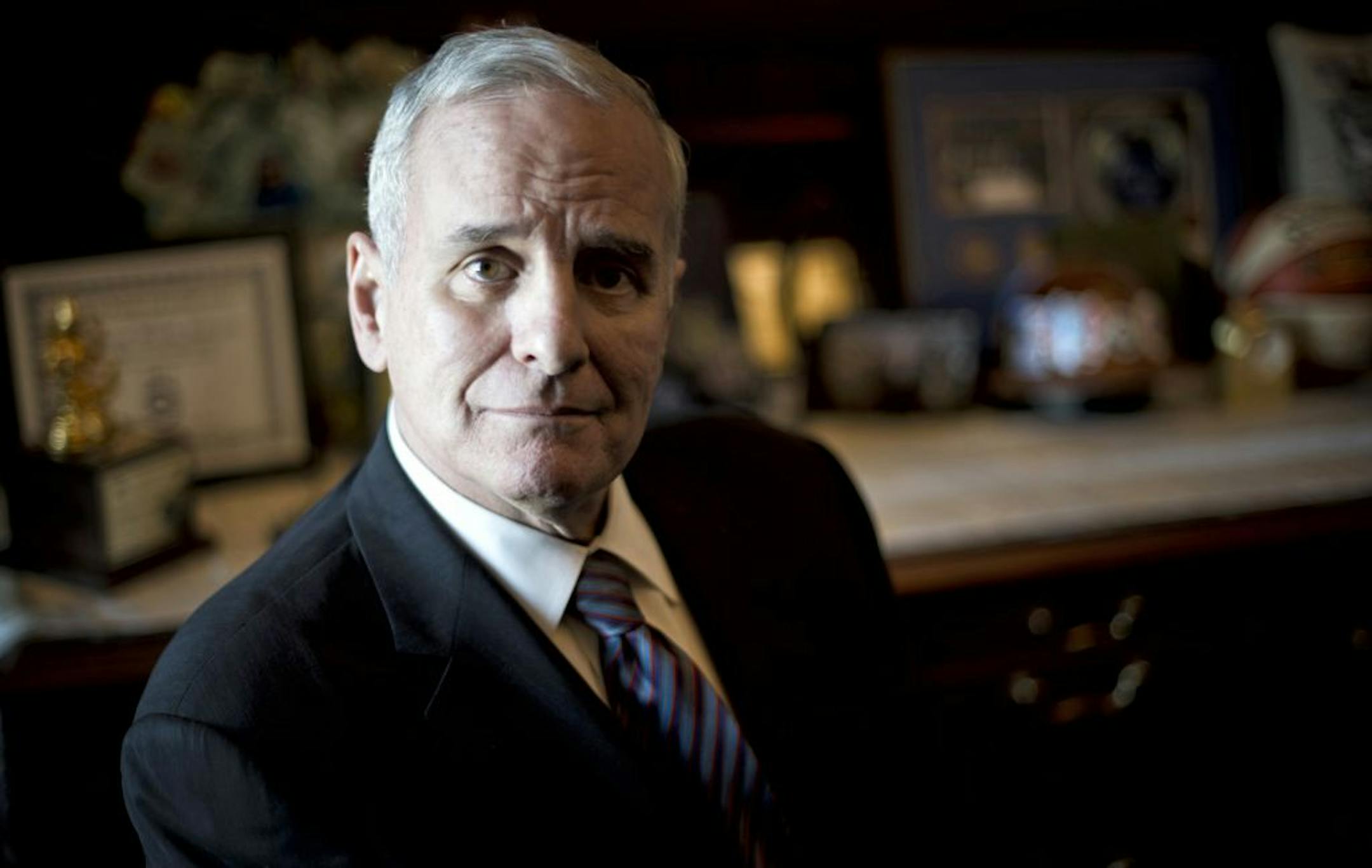 Minnesota Governor Mark Dayton in his State Capitol Office,Thursday, December 12, 2012.