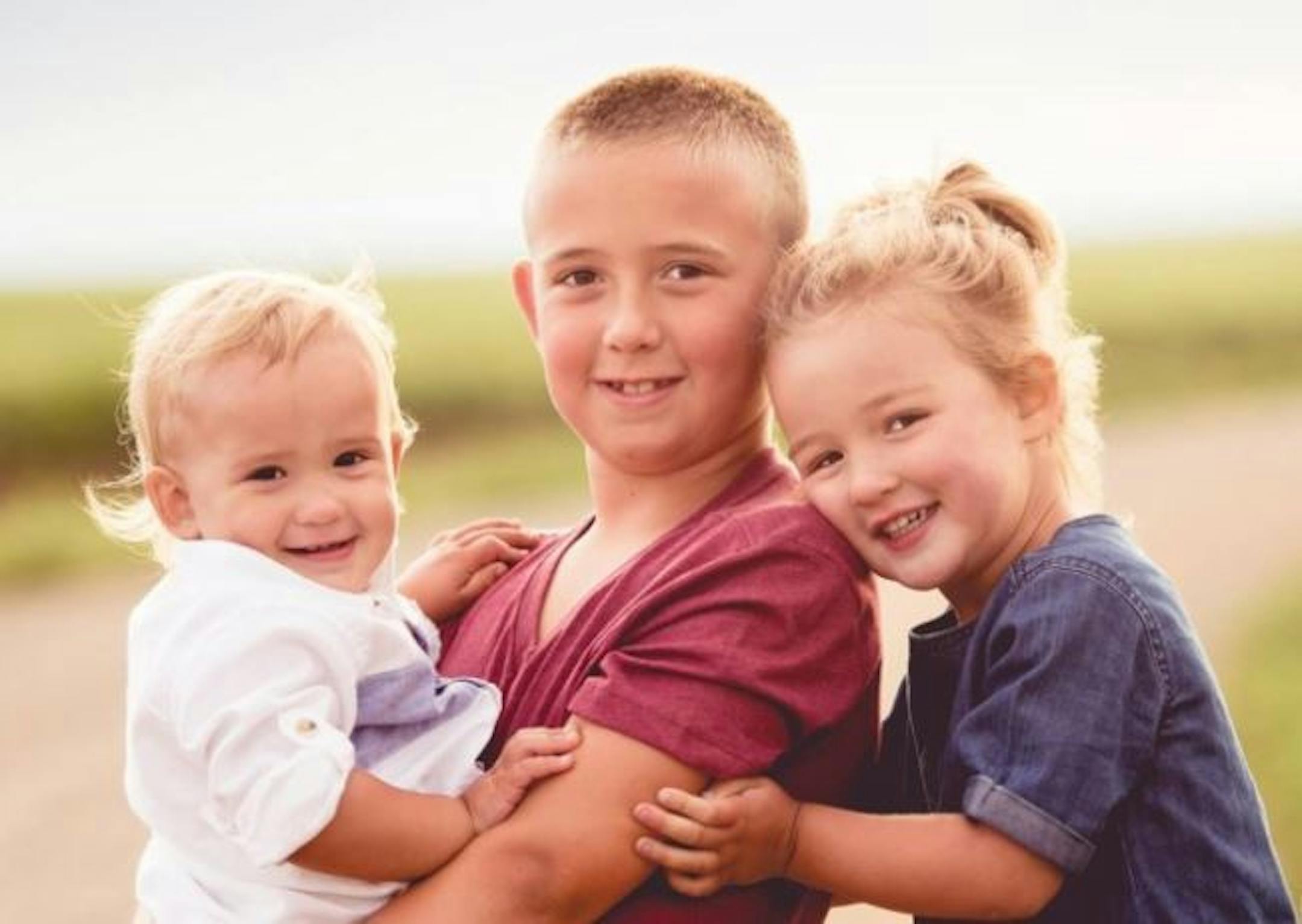 The children of Trista Curry and Bryan Dean, from left: Maxwell, Camden and Avalon.