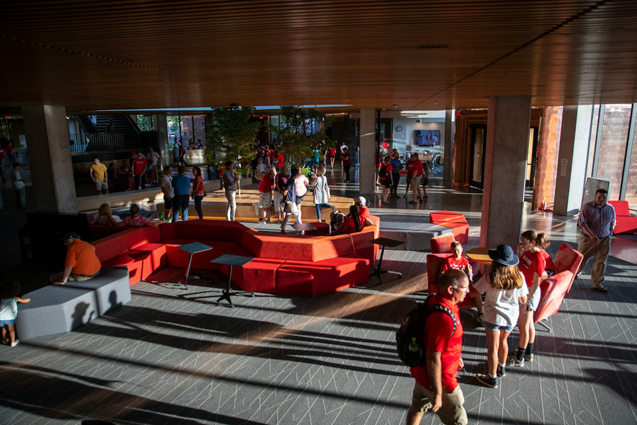 After the ribbon cutting ceremony, hundreds of people walked through the school to get a first look at the building.