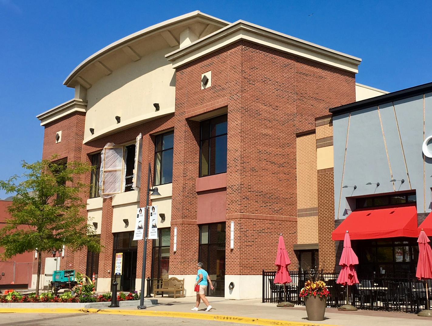 The former Borders Book Shop at the Rosedale will soon become Revolution Hall, seen at top in a rendering. The project occupies two floors and is accessible from both inside and outside the mall.