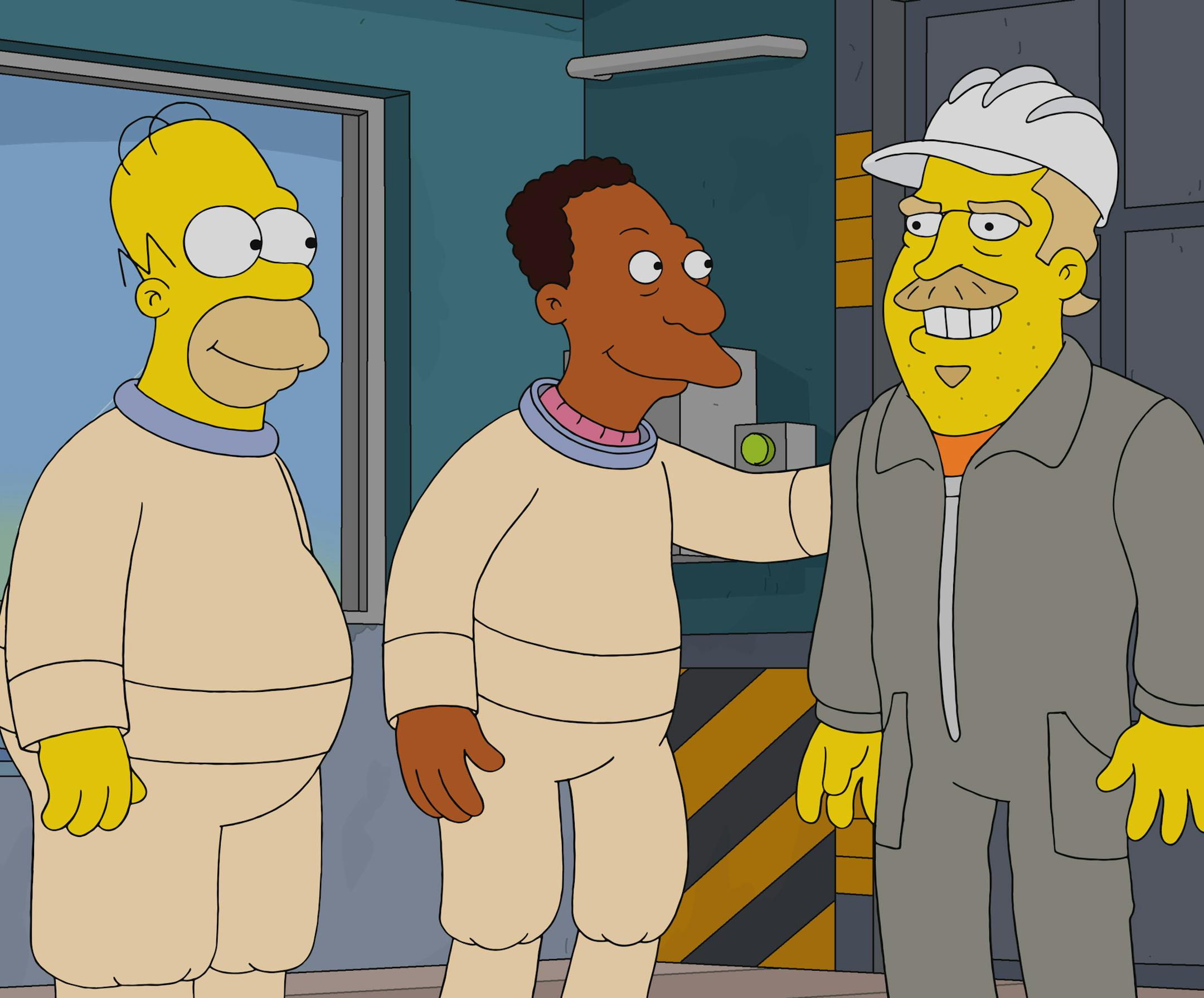 THE SIMPSONS: Mr. Burns goes undercover as ÒFredÓ at the nuclear power plant and becomes friends with Homer and the gang. Burns implements all sorts of amenities to improve his employeesÕ lives, but a jealous Smithers plots to bring the old, bitter Burns back and destroy Fred in the ÒUndercover BurnsÓ season premiere episode of THE SIMPSONS airing Sunday, Sept. 27 (8:00-8:31 PM ET/PT) on FOX. Guest voice David Harbour. THE SIMPSONS © 2020 by Twentieth Century Fox Film Corporation.