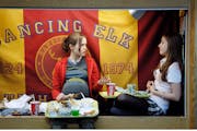 Ellen Page, left, plays a pregnant teen in "Jun," a comic drama scripted by Diablo Cody. Olivia Thirlby, right, co-stars.