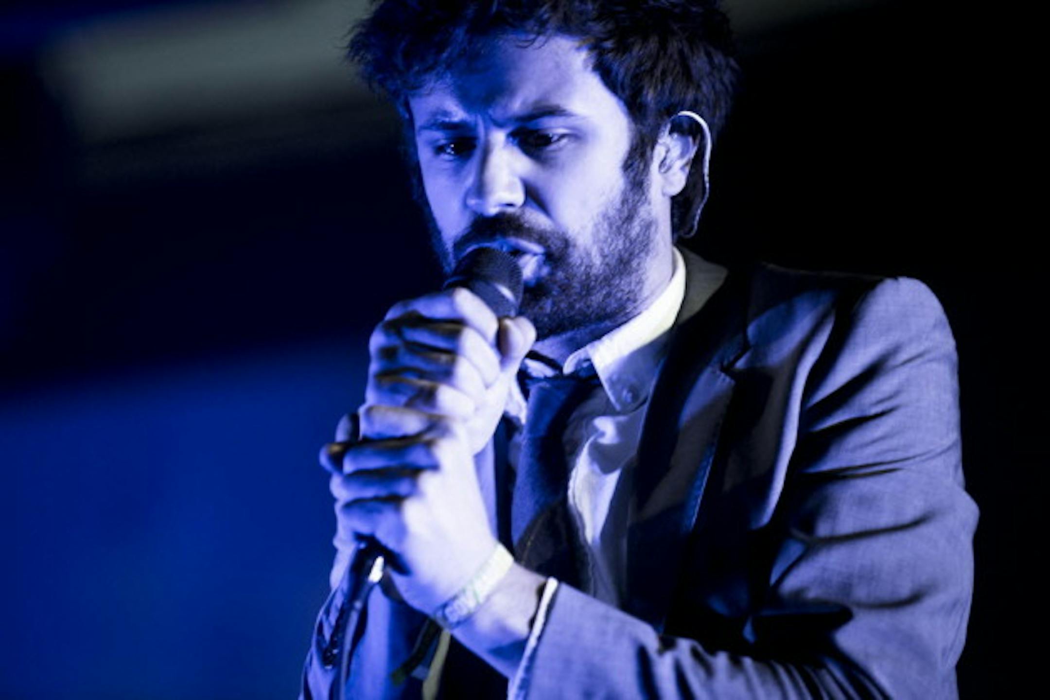 Michael Angelakos of Passion Pit can get closer to the birds he sings like during this year's Summer Set festival. / Chad Bakta, Associated Press