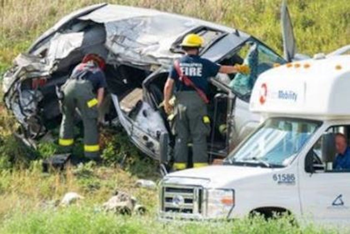 The driver of this SUV fled from the scene in Minneapolis. One passenger was killed and another injured.