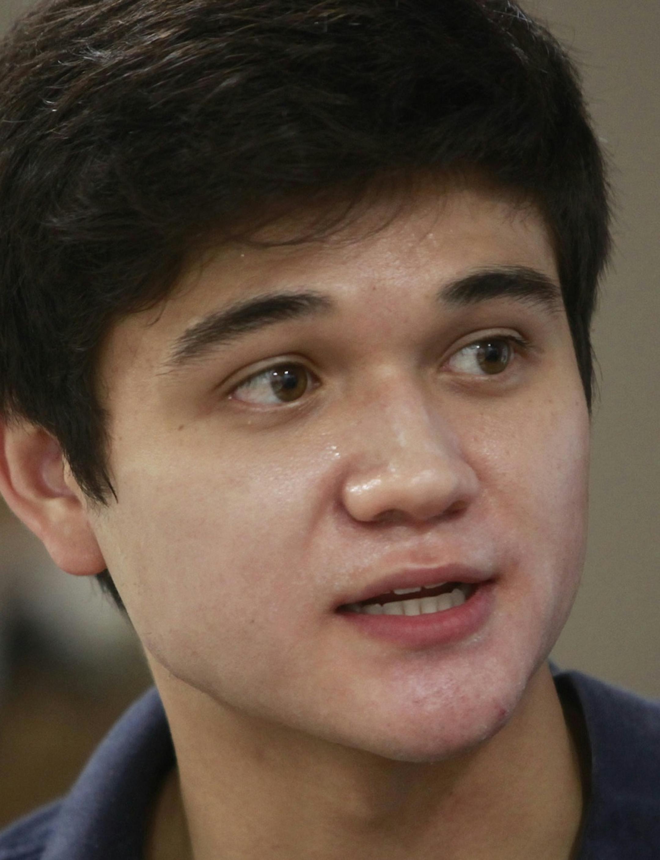 Clancey Stahr, 23, GoAhead Ventures co-founder with his his partner Phil Brady, 24, visits Gameflip on Thursday, May 4, 2017, in San Jose, Calif. Stahr and Brady started the company as Stanford undergraduates and now have $55 million to invest. (Karl Mondon/Bay Area News Group/TNS) ORG XMIT: 1202733