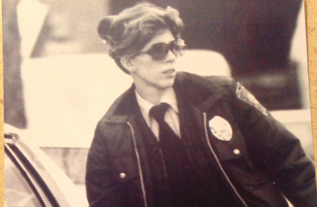 Juliann Brunzell shown in a 1975 University of Minnesota police department annual report. Brunzell became Minnesota’s second sworn female uniformed police officer when she joined the force in 1974. 