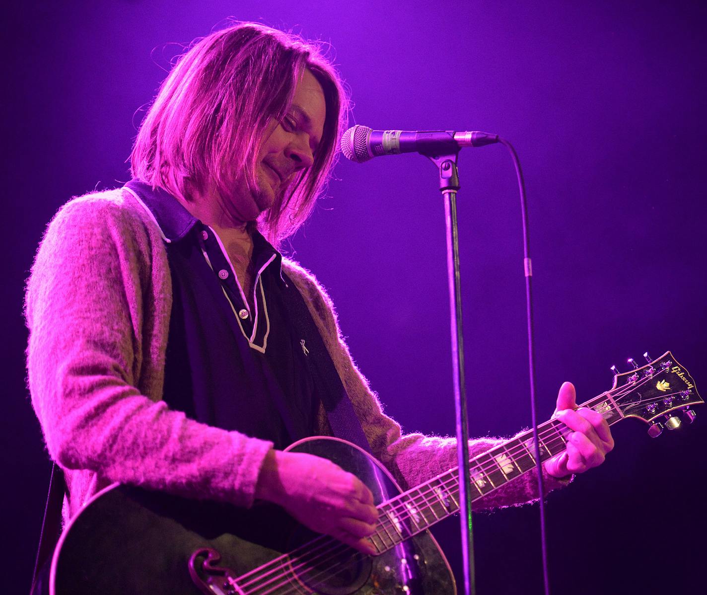 Soul Asylum's Dave Pirner makes a surprise, one-song performance Saturday night during the second half of the Current's eleventh birthday bash at First Avenue's main room. ] (SPECIAL TO THE STAR TRIBUNE/BRE McGEE) **Dave Pirner (Soul Asylum guitarist)