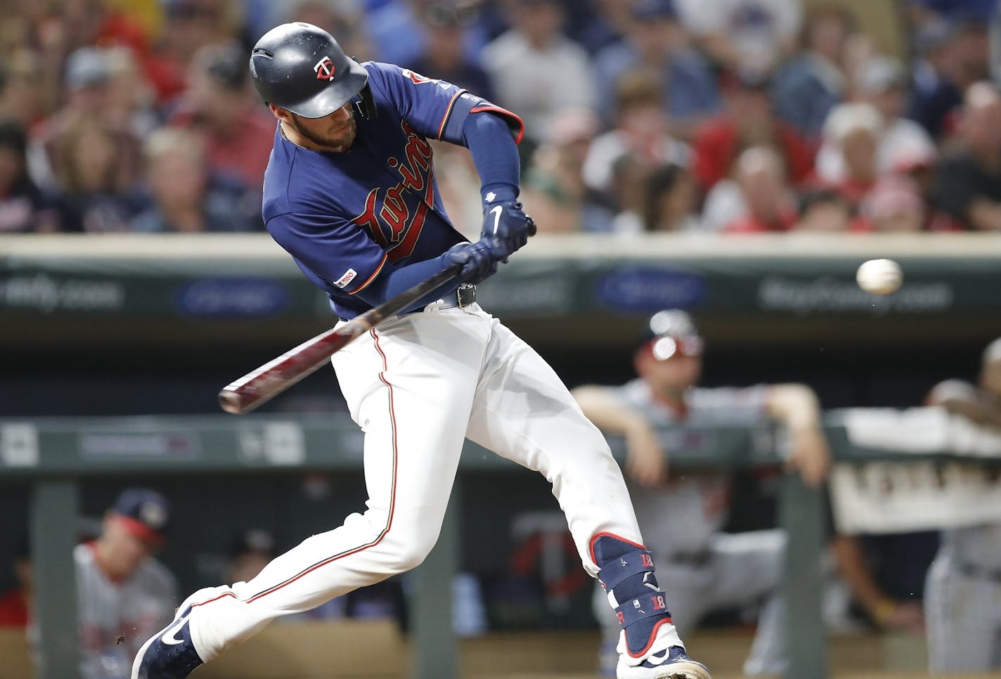 Garver's home run swing was on display in this Sept. 10 game against Washington.