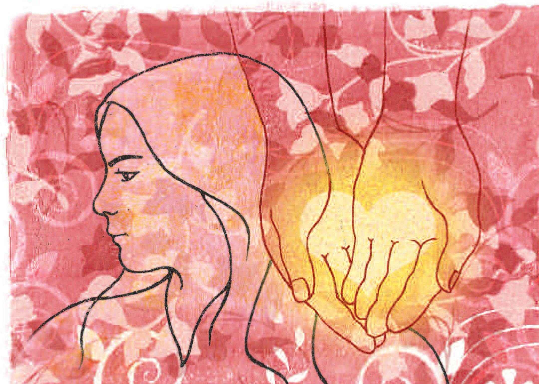 compassion illustration love giving charity help helping hands caregiver nurse heal healing massage light therapy, krtdiversity diversity, woman women krthealthmed, krtnational national, krtworld world, krthealth health, krtwomenhealth women, krt, mctillustration, salud aspecto aspectos terapia mujer salud manos amor compasion curar illustration ilustracion grabado, mct mct2007 da contributor coddington kilday, 2007, krt2007