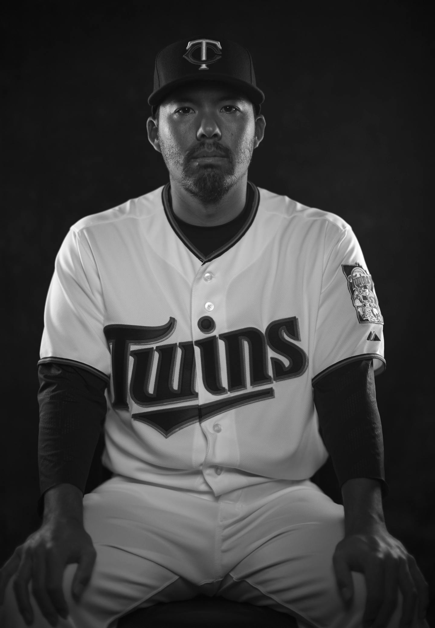 Catcher Kurt Suzuki in a portrait made on media day at training camp in Fort Myers. ] JEFF WHEELER &#xef; jeff.wheeler@startribune.com The Twins spring training media day was held before practice Tuesday morning, March 3, 2015 at Hammond Stadium in Fort Myers, FL. ORG XMIT: MIN1503102245262277