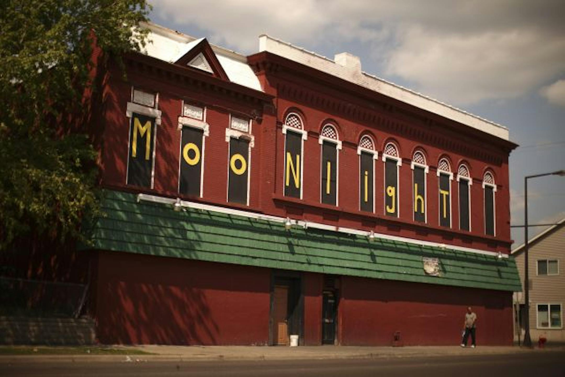 Exterior of the Moonlight Magic bar on the corner of Western and Thomas Aves. in St. Paul Monday afternoon.