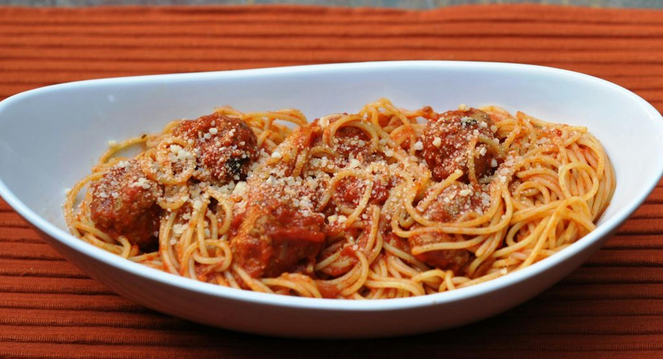 Spaghetti and meatballs