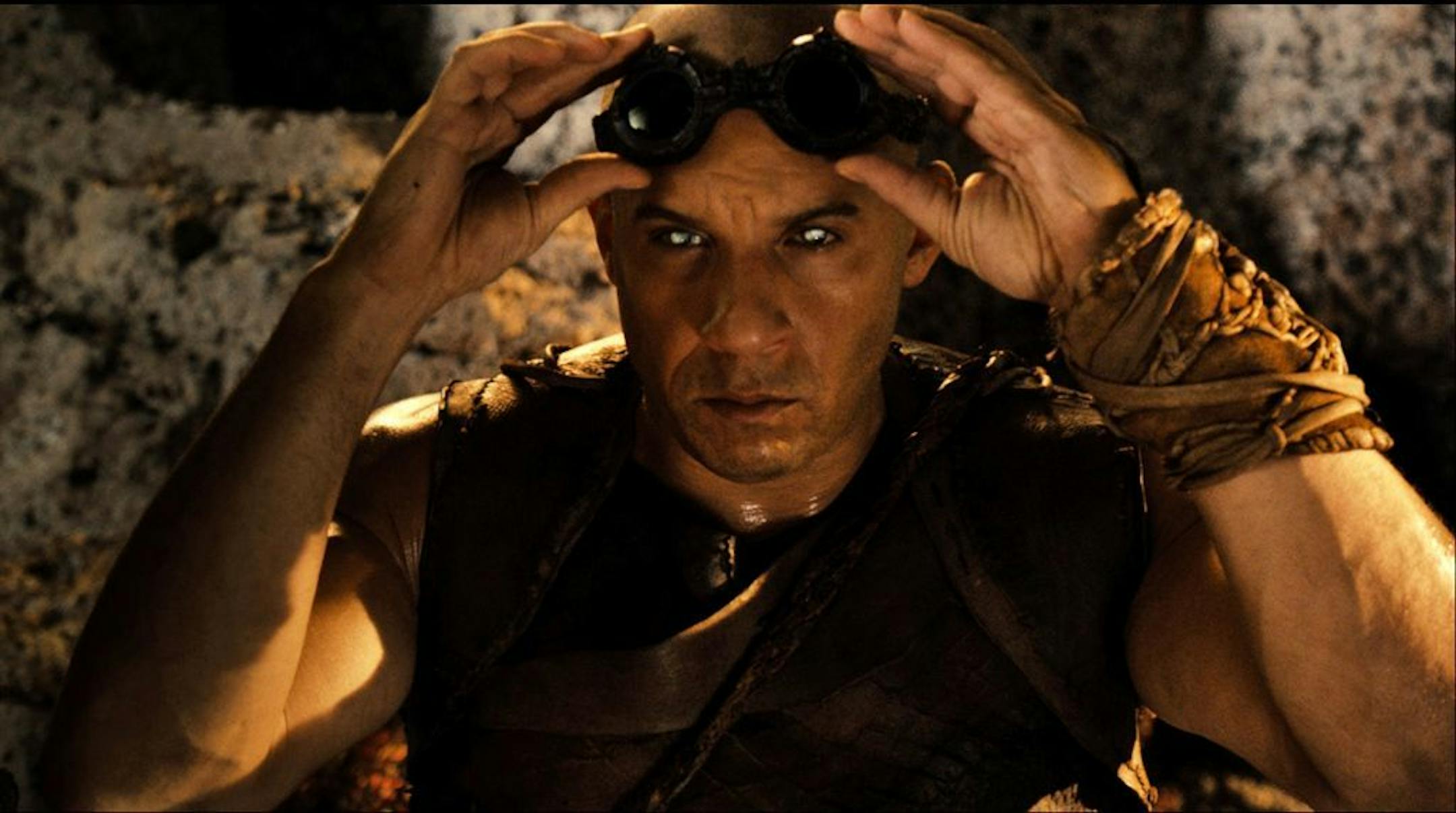 This film image released by Universal Pictures shows Vin Diesel in a scene from "Riddick."