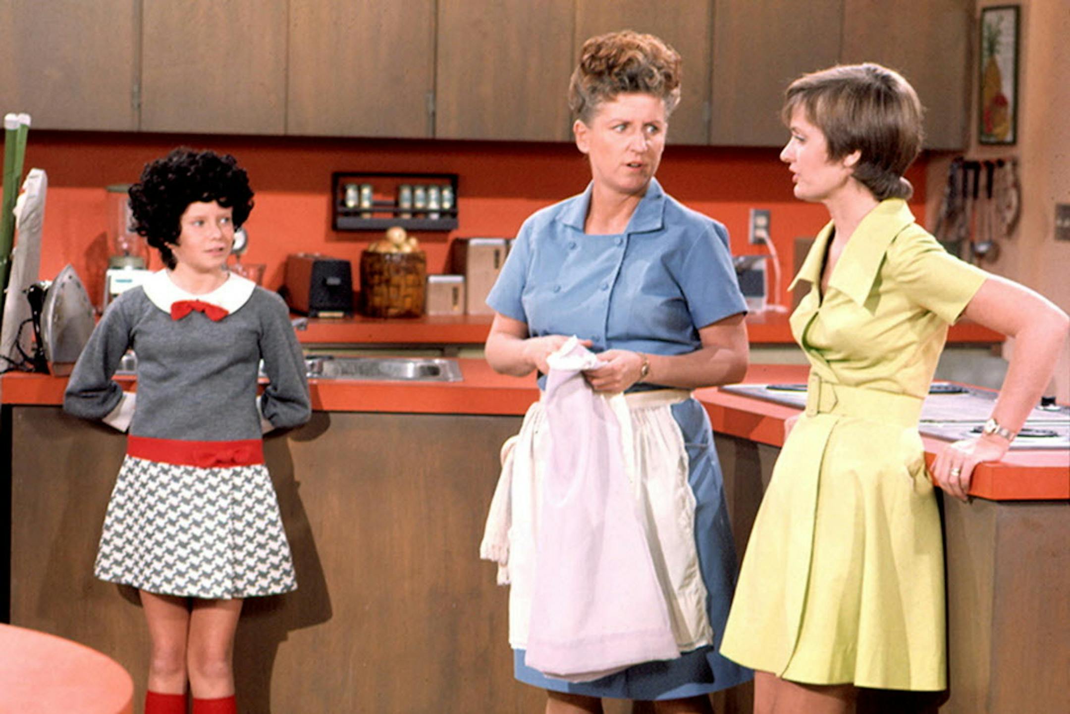 Eve Plumb, Ann B. Davis and Florence Henderson in "The Brady Bunch"