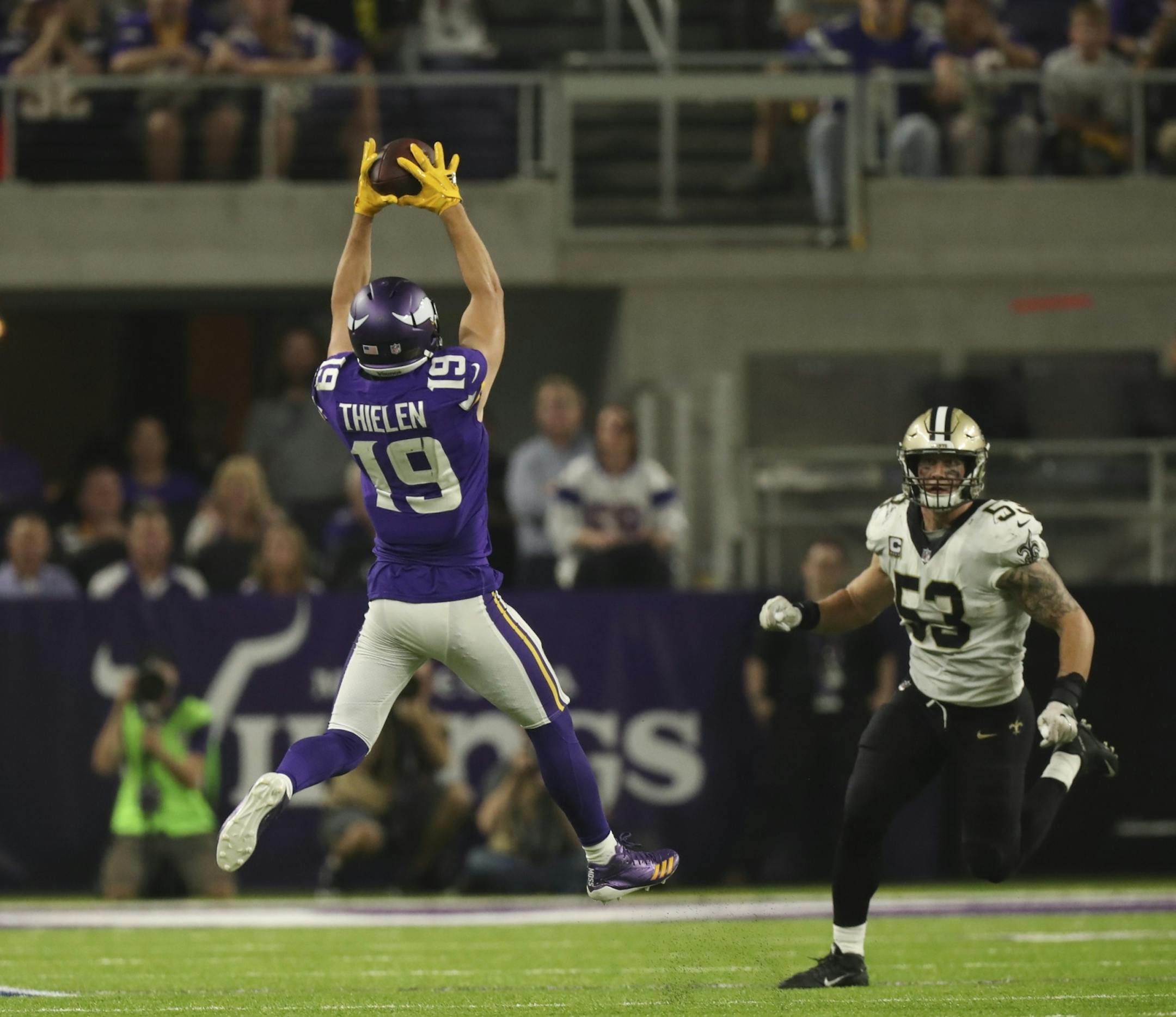 Adam Thielen's performance on Monday night reinforced the fact that he's no longer a well-kept secret in the Vikings offense.