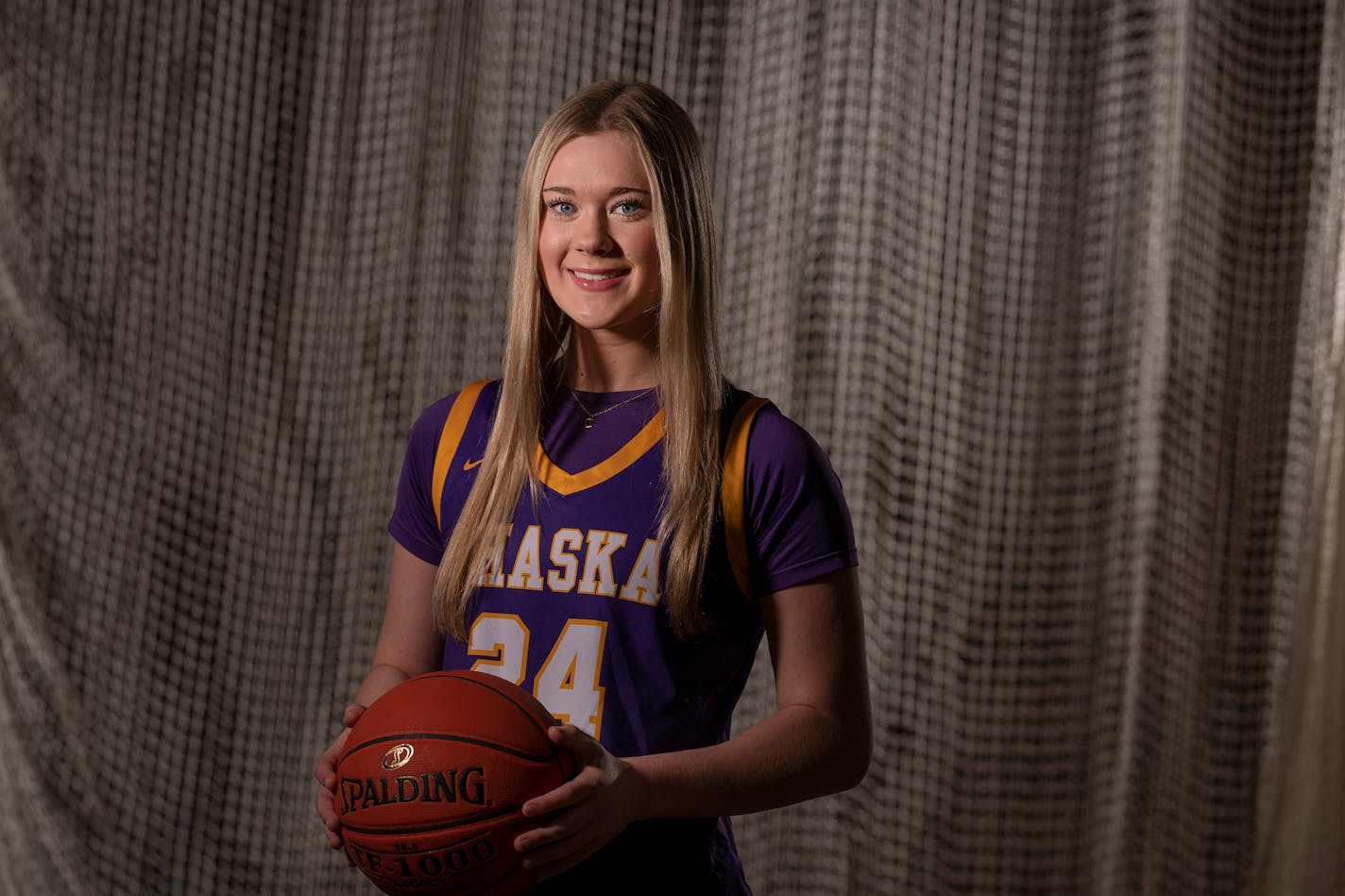 Portrait of Mallory Heyer, Chaska Metro Player of the Year in Minnetonka, Minn., on Sunday, March 6, 2022.