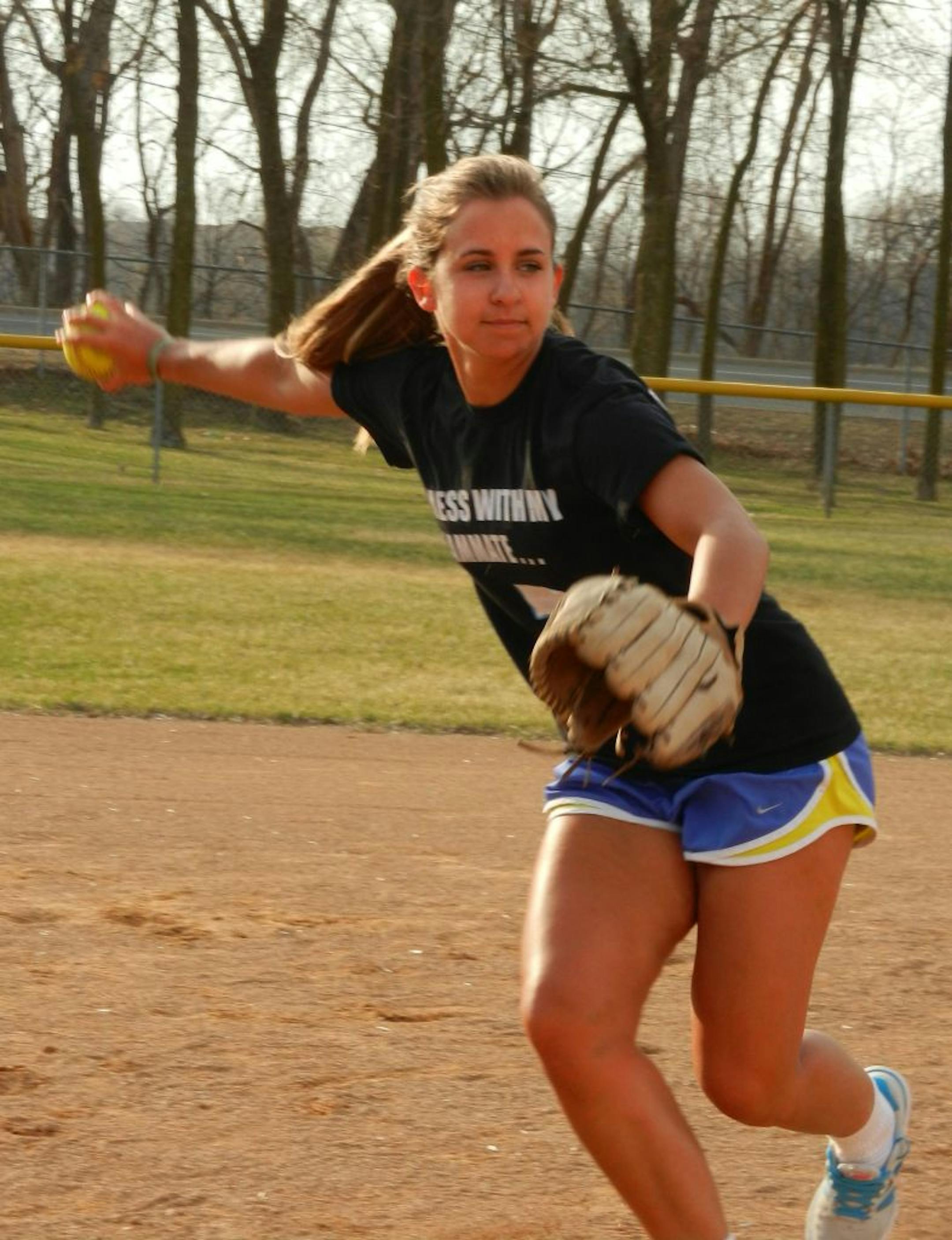 Visitation senior captain Sarah Leach, a standout hitter, has set a goal of being part of the first Blazers softball team to reach the state tournament.