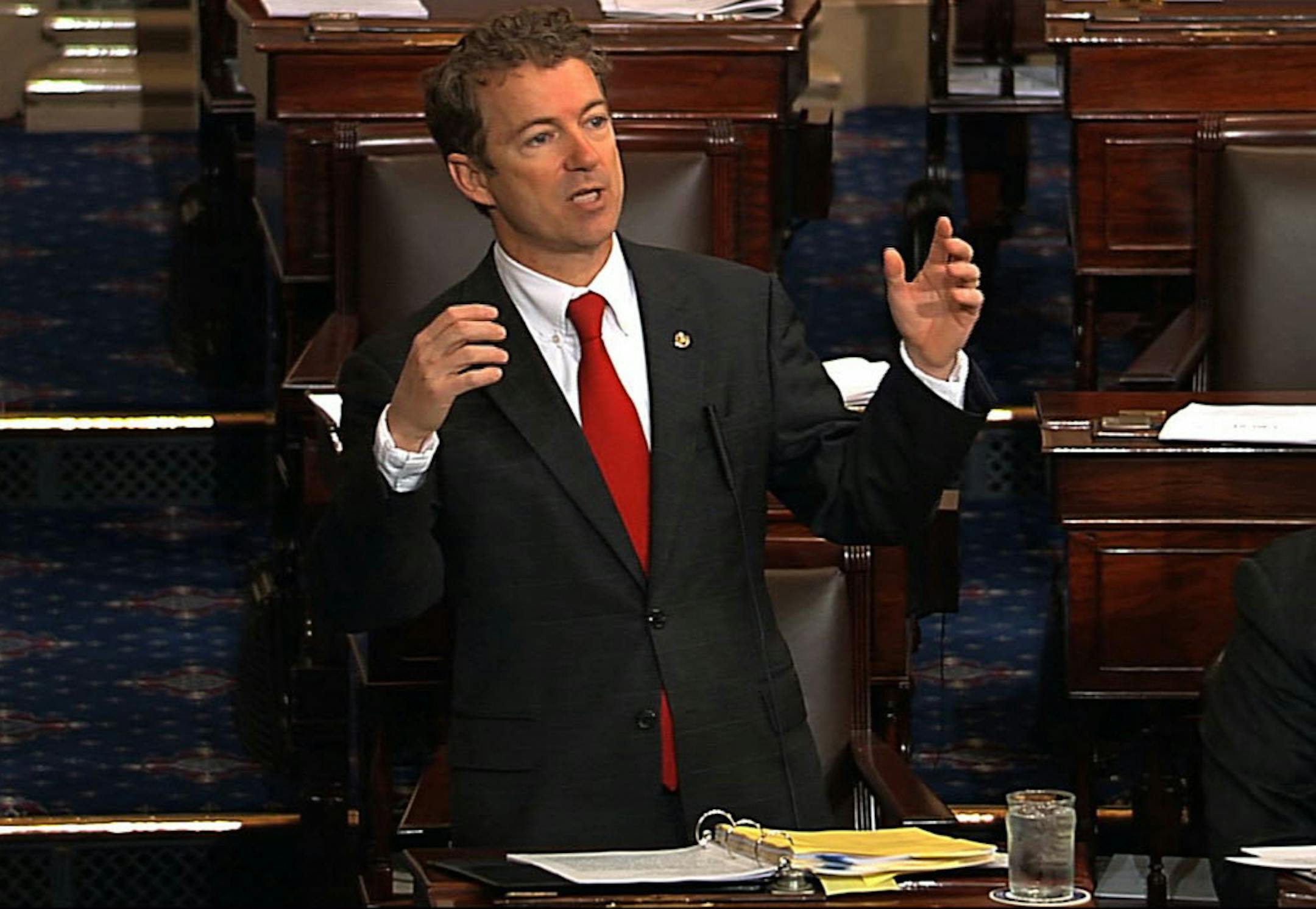 Sen. Rand Paul, R-Ky. speaks on the floor of the Senate.