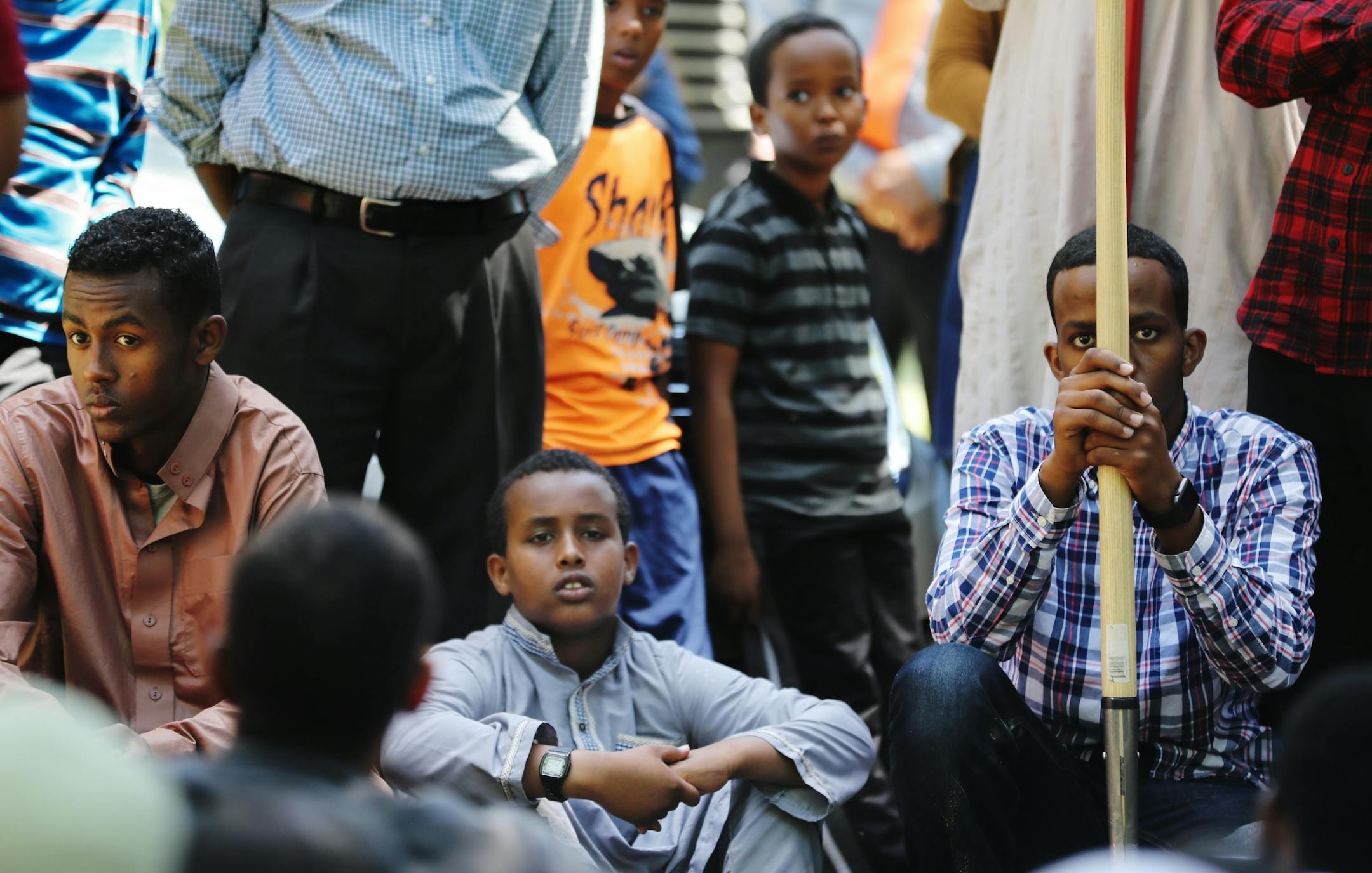 Younger members were part of the funeral at Fairview Cemetery.[In Willmar where Ahmed Ashi, 11 who drowned along with childhood friend Idris Hussein,11, the community came together to lay the boys to rest.Richard Tsong-Taatarii/rtsong-taatarii@startribune.com