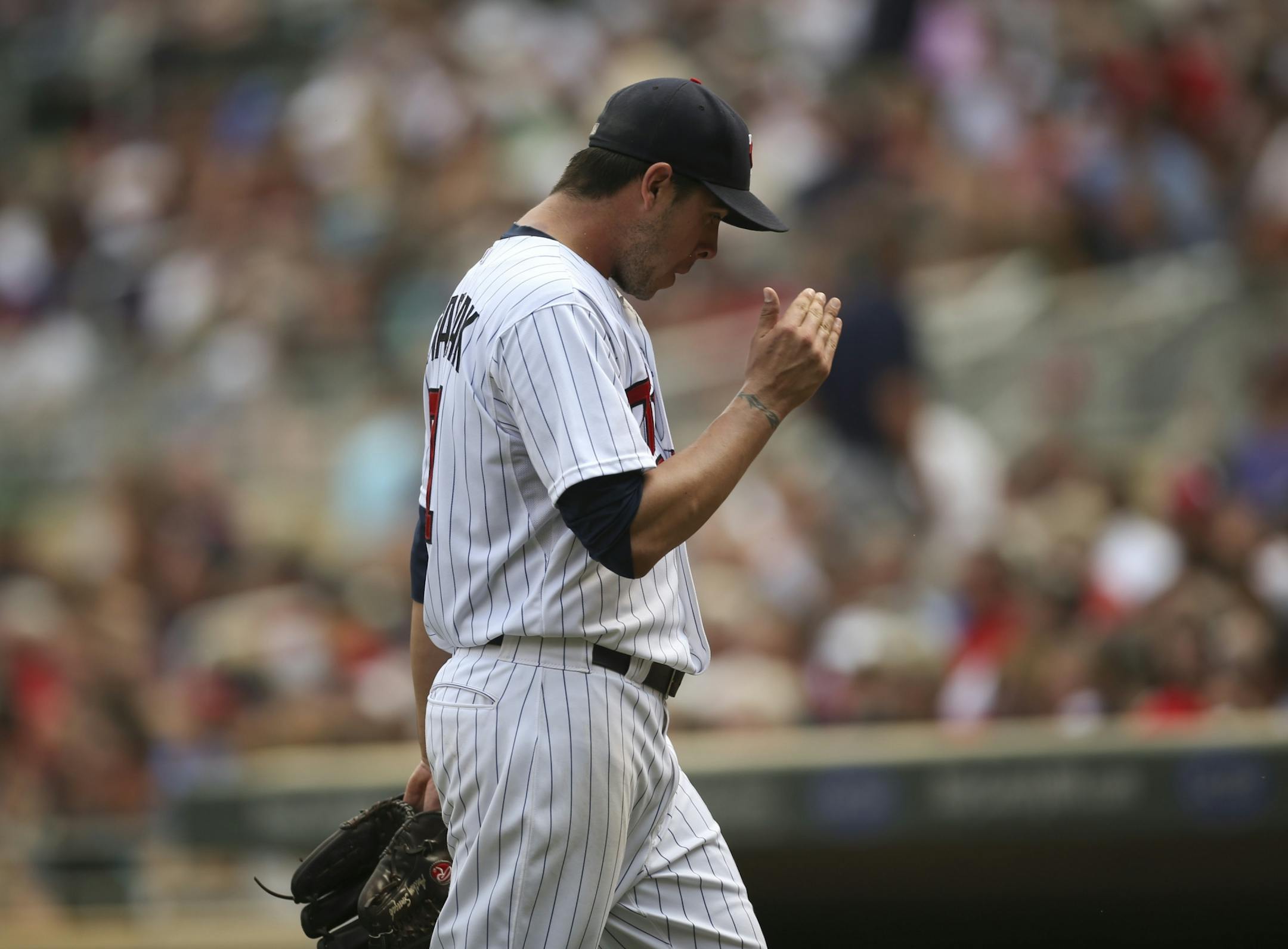 Twins reliever Anthony Swarzak is grateful for his major league job, but he still longs to be a starter or a late-inning option.