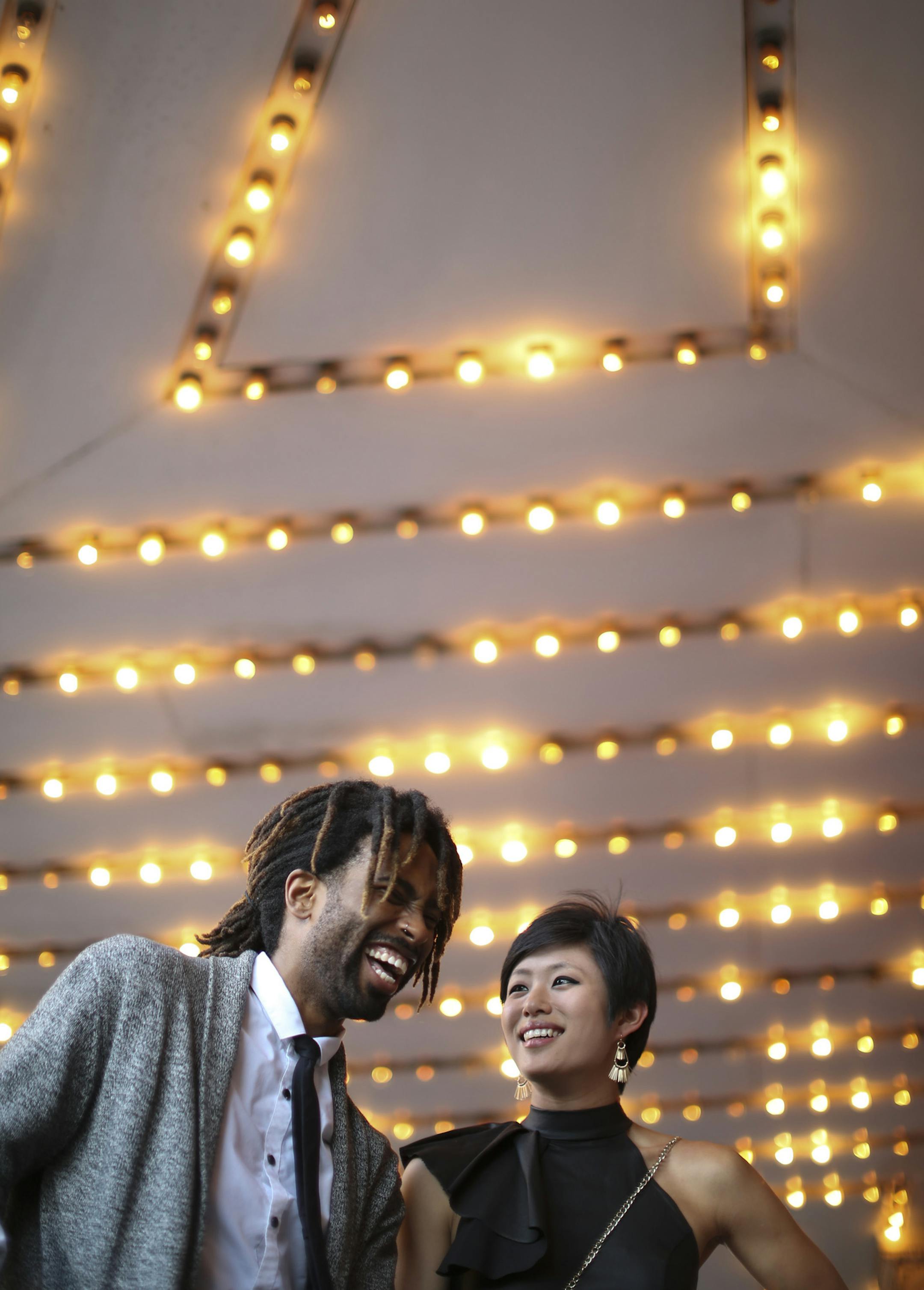 Mychel Batson and Joann Oudekerk laughed on the red carpet before going inside the State Theatre Monday night. ] JEFF WHEELER ï jeff.wheeler@startribune.com The annual celebration of the Twin Citiesí Theater Community, the 2016 Ivey Awards, were held Monday night, September 19, 2016 at the Historic State Theatre in Minneapolis.