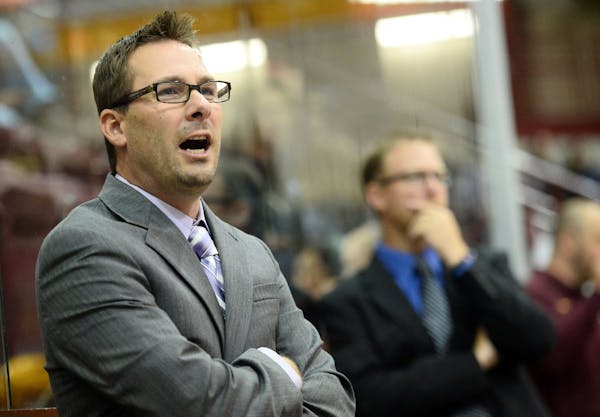 University of Minnesota women's hockey head coach Brad Frost