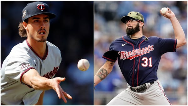 With Joe Ryan (left) placed on the COVID injured list, the Twins have again summoned lefthander Devin Smeltzer from the Class AAA Saints to plug a hol