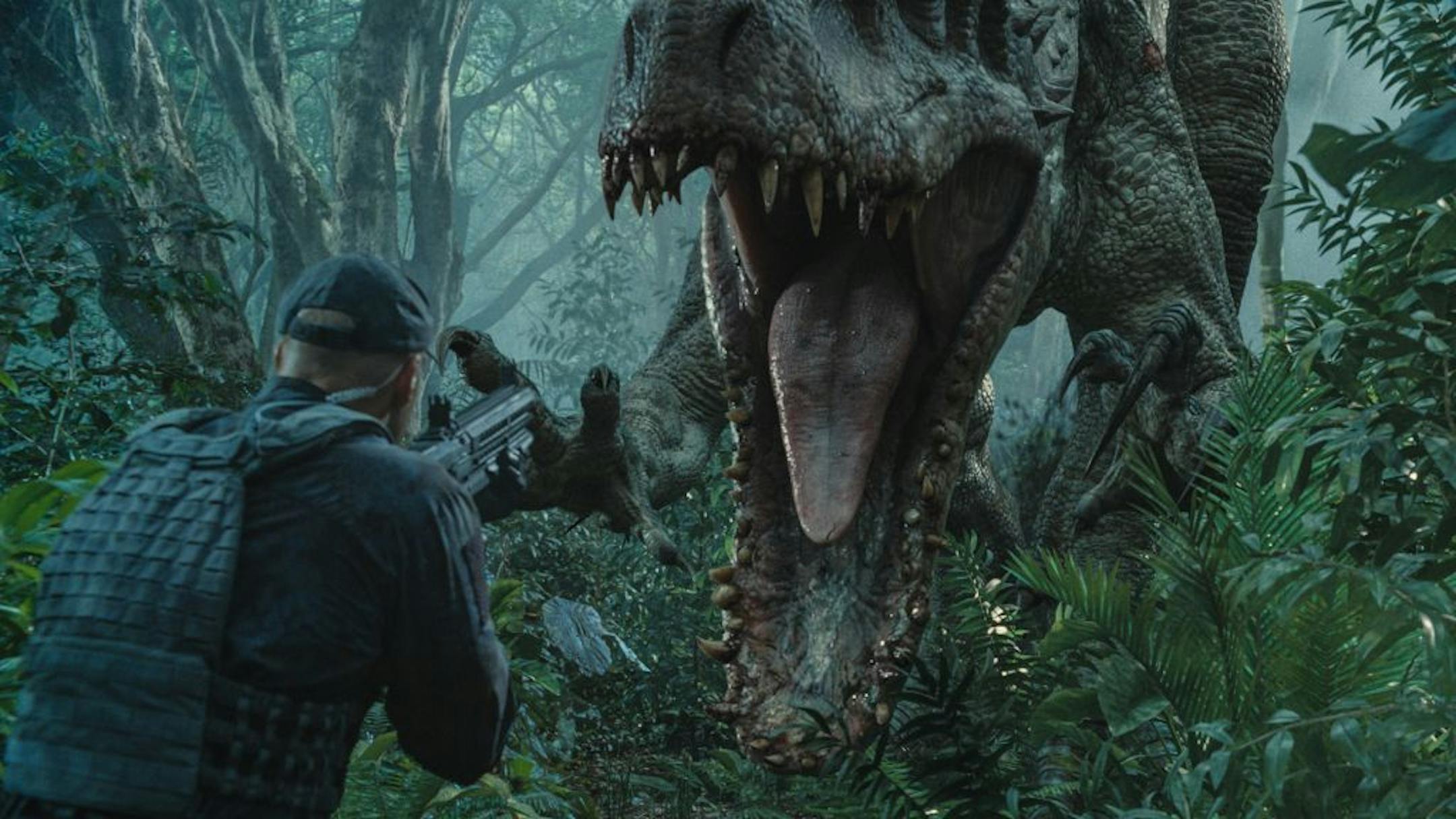 A scene from "Jurassic World."