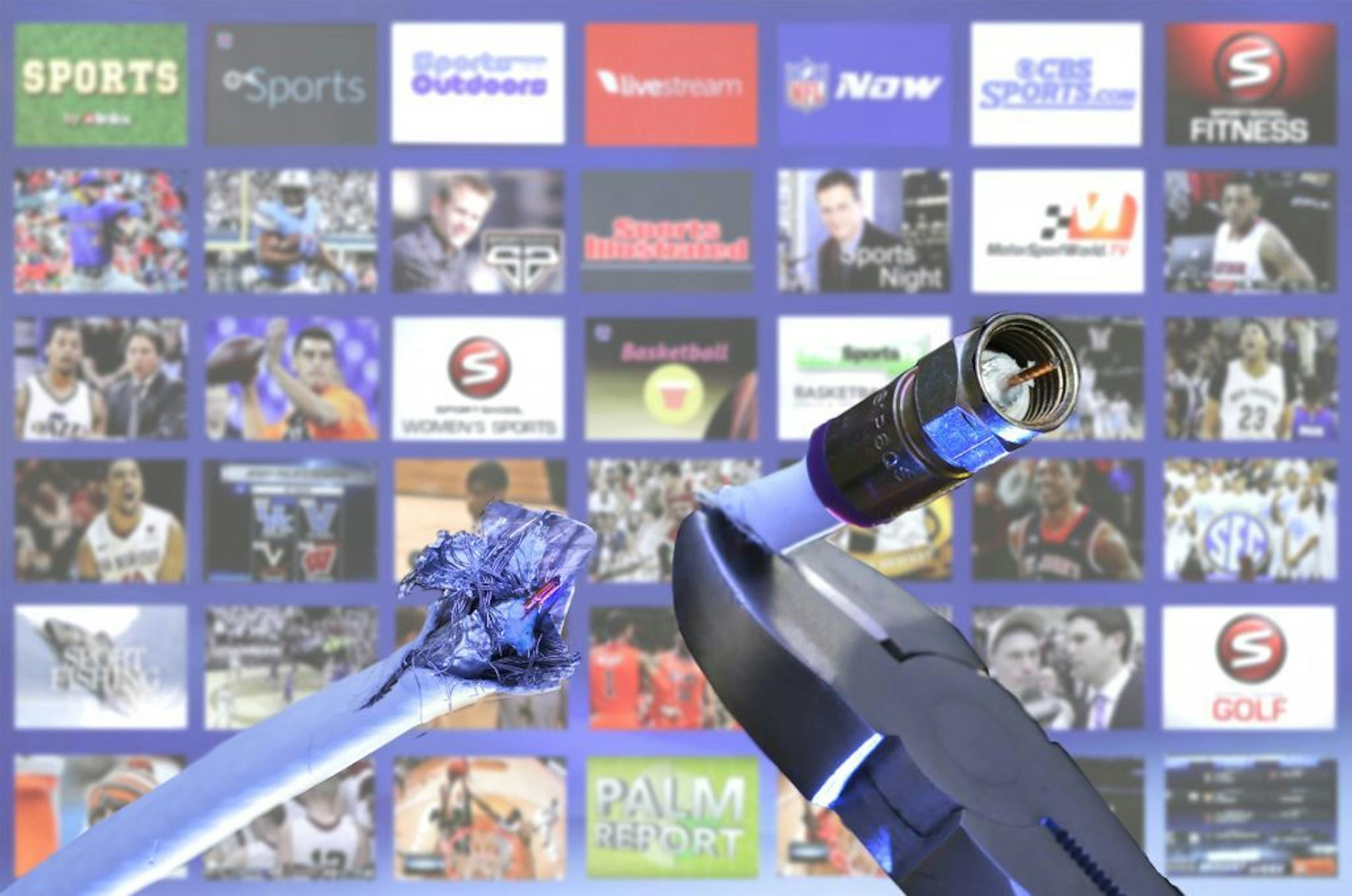 Cutting the cord illustration. Streaming television through Roku. Star Tribune Photo by Tom Wallace