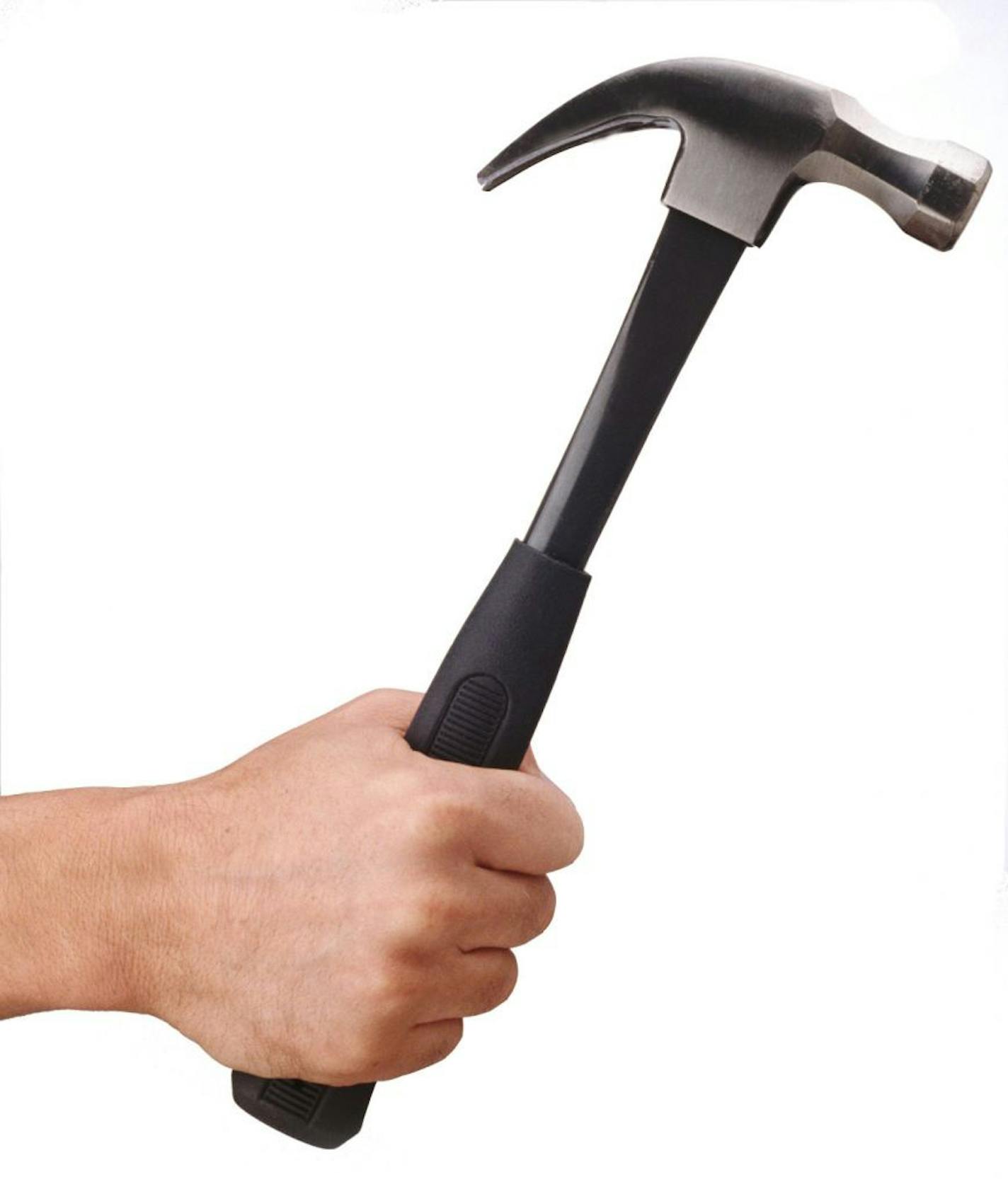 hand with hammer