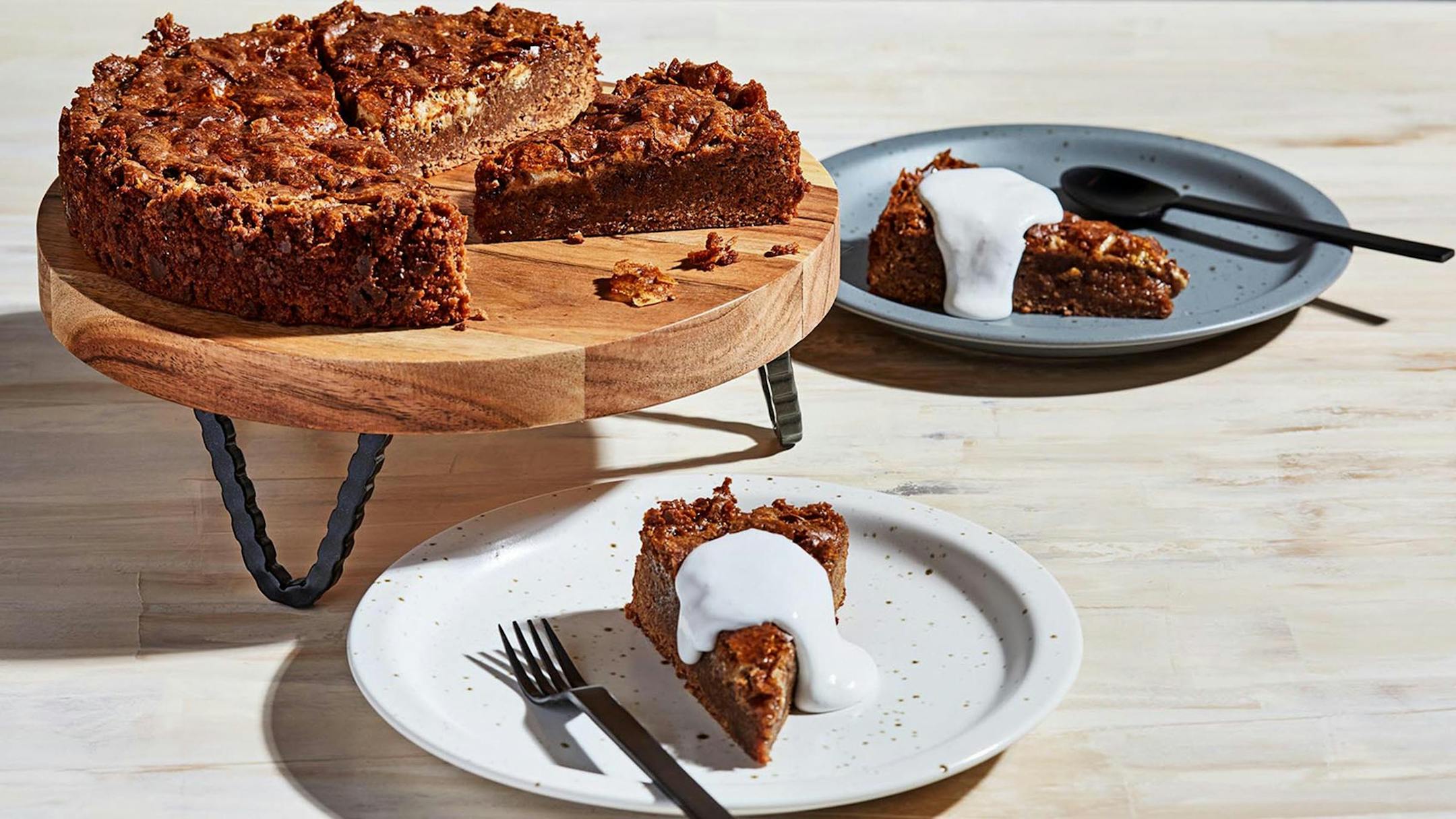 S'mores Torte gives off a lovely aroma as it bakes.