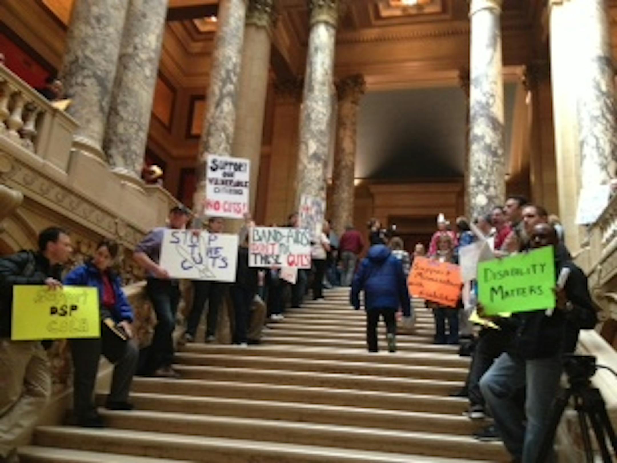 HHS protests at the Capitol
