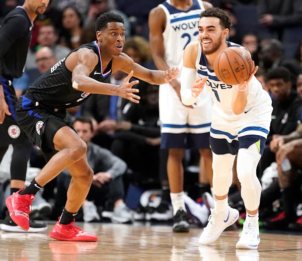 Entering Tuesday's game with the Los Angeles Clippers at Target Center, Wolves point guard Tyus Jones is first in the NBA in assist-to-turnover ratio 