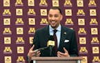 The new Gopher men’s basketball coach was introduced to the media on March 23