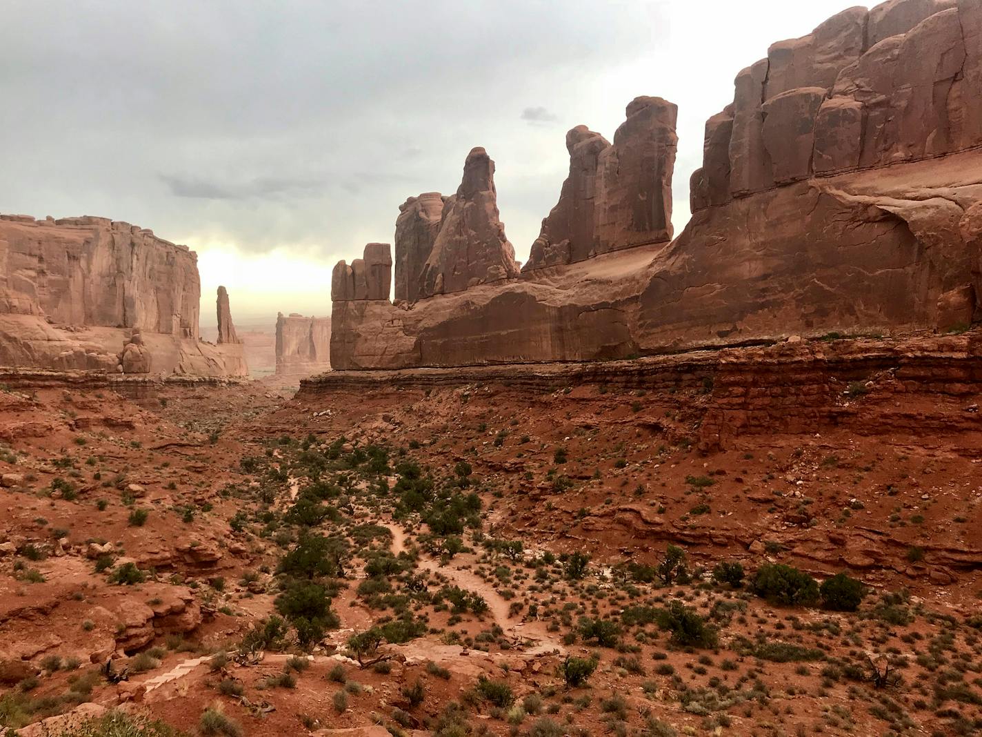 Strange pinnacles make for an eerie landscape at Arches National Park north of Moab, Utah. Photo by Lisa Meyers McClintick, special to the Star Tribune