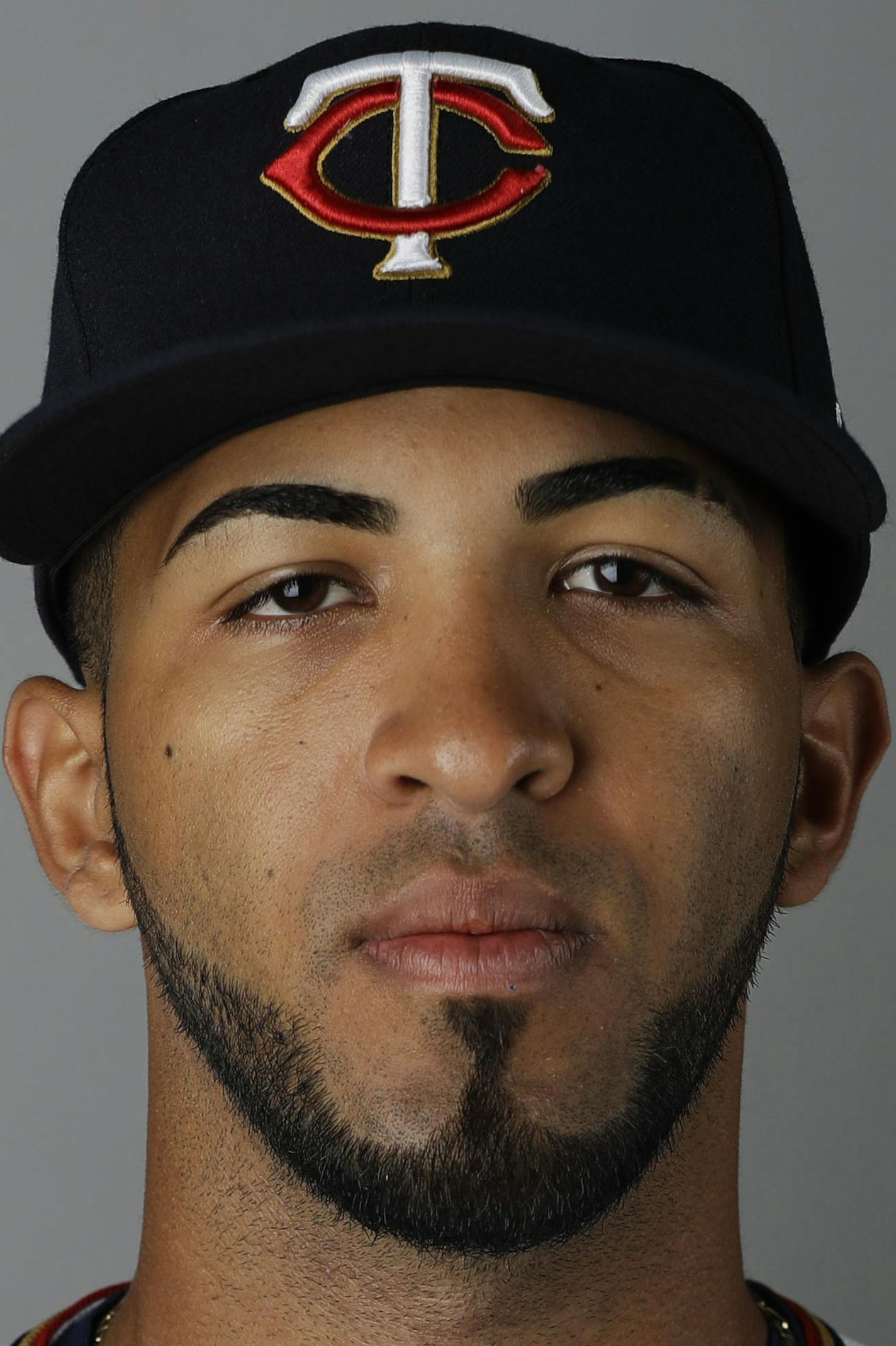 This is a 2017 photo of Eddie Rosario of the Minnesota Twins baseball team. This image reflects the 2017 active roster as of Thursday, Feb. 23, 2017 when this image was taken. (AP Photo/David Goldman) ORG XMIT: FLDG101